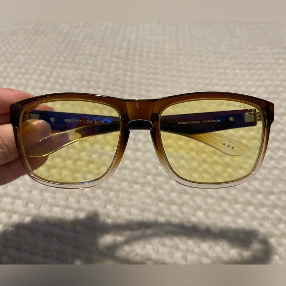 Gunnar Intercept Latte Fade Blue Light Glasses • Ombre Computer Eyewear